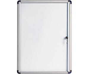 Bi-Office Enclore Indoor Budget Lockable Notice Board Magnetic 2 x A4 Wall Mounted Lockable 52.7 (W) x 35.4 (H) cm White