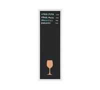 Bi-Office, Essentials Wine Combo Slim Chalkboard, 30 x 90 cm, Chalk and Cork Board, White MDF Frame