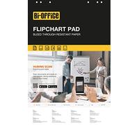Bi-Office - Euro Flipchart Pad, Squared, 50 Sheets, 70 g/m² Paper, 5 Flipchart Pads