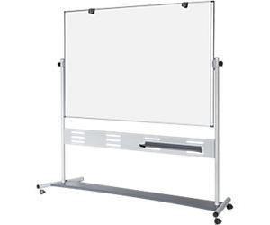 Bi-Office Evolution Mobile Whiteboard Freestanding Magnetic Enamel Double Sided 90 (W) x 120 (H) cm