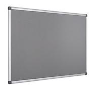 Bi-Office Bi-office Maya Grey Felt Noticeboard Aluminium Frame 1200x1200