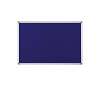 Bi-Office Fire Retardant Notice Board insert notice board Indoor Blue Aluminium