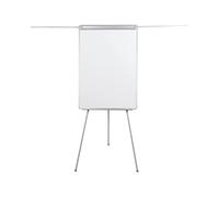 Bi-Office Flipchart Tripod Easel Easy with extendable arms, Non Magnetic, Aluminium Frame, Grey, A1 (60 x 85 cm)