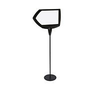 Bi-Office Floor Sign 40 x 110 cm Black Octogonal