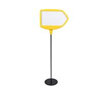 Bi Office Safety Arrow Floor Sign Magnetic Drywipe Yellow