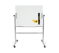 Bi-Office Glass Mobile Board Double-Sided Magnetic Surface 120x90cm