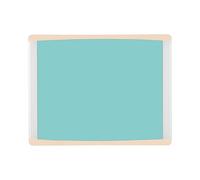 Bi-Office Inka Magnetic Caribe Board, 35,5x28cm, Lacquered Steel Surface, Aluminium and Beige Plastic Frame