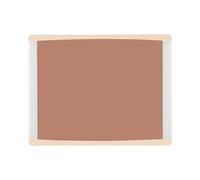 Bi-Office Inka Magnetic Chestnut Board, 58x45cm, Lacquered Steel Surface, Aluminium and Beige Plastic Frame
