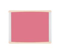 Bi-Office Inka Magnetic Fuschia Board, 35,5x28cm, Lacquered Steel Surface, Aluminium and Beige Plastic Frame