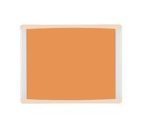 Bi-Office Inka Magnetic Tangerine Board, 35,5x28cm, Lacquered Steel Surface, Aluminium and Beige Plastic Frame