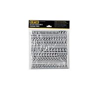 Bi-Office Interchangeable Numbers Silver 19 mm