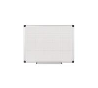 Bi-Office 1200 x 900mm Non-Magnetic Gridded Revolver Board - White