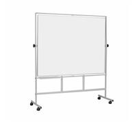 Bi-Office Revolver Plus, Double-Sided Dry Erase Magnetic Board, Plain/Plain, 180 x 120 cm
