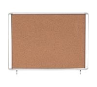 Bi-Office Mastervision Out Display Cork Lockable Door Top Hinged 18xA4
