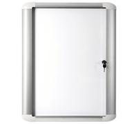 Bi-Office Mastervision Outdoor Magnetic Display Case Aluminium 9xA4