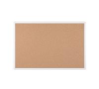 Bi-Office Anti-Microbial Cork Board Maya, White Aluminum Frame, 60 x 45 cm