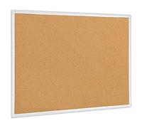 Bi-Office Maya Antimicrobial* Cork Notice Board, 180 x 120 cm, Cork Surface, White Aluminum Frame