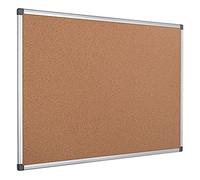 Bi-Office Maya Cork Notice Board, Aluminium Frame, 180 x 90 cm