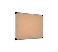 Bi-Office Maya Cork Notice Board Aluminium Frame 60x45cm, Brown