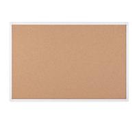 Bi-Office Maya Cork Noticeboard Wall Mounted 120 (W) x 2.5 (D) x 90 (H) cm Aluminium Beige