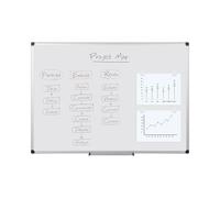 Bi-Office Maya Enamel Aluminium Framed Whiteboard 120x90cm