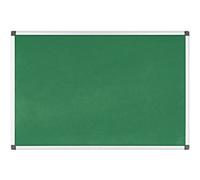 Bi-Office Notice Board Fire Retardant, Green Felt, Maya Aluminium Frame, 180 x 120 cm