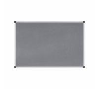 Bi-Office Maya Grey Felt Noticeboard Aluminium Frame 1800X1200mm