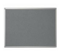 Bi-Office Notice Board Maya, Grey Felt, Aluminium Frame, 240 x 120 cm