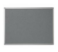 Bi-Office Notice Board Maya, Grey Felt, Aluminium Frame, 60 x 45 cm