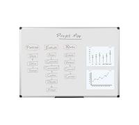 Bi-Office Maya 900x600 Drywipe Magnetic Aluminium Framed Whiteboard