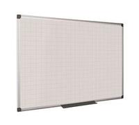 Bi-Office Whiteboard Maya MA2747170 - Gridded Magnetic Aluminium Frame 180 x 120 cm