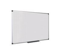 Bi-Office Maya Gridded Magnetic Aluminium Framed Whiteboard 90x60