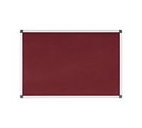 Bi-Office Maya Noticeboard Non Magnetic 120 (W) x 1.2 (D) x 120 (H) cm Burgundy
