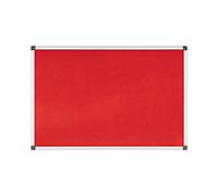 Bi-Office Notice Board Maya, Red Felt, Aluminium Frame, 120 x 120 cm