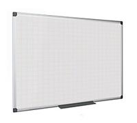 Bi-Office Maya Gridded Magnetic Aluminium Framed Whiteboard 60x45cm