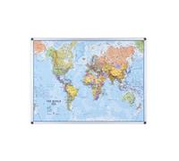 Bi-Office Maya World Map Board Lacquere