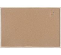 Bi-Office MC070012010 Cork Board Budget, Wood Frame, 90 x 60 cm, brown