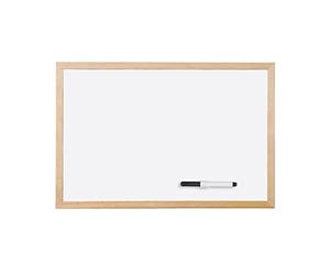 Bi-Office MP03001010 Whiteboard Budget, Wood Frame, 60 x 40 cm