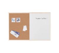 Bi-Office Budget Wood Frame Combo Board 60x40cm