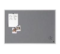 Bi-Office New Basic Grey Felt, 89 x 59 cm, Grey Pine Frame