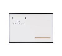 Bi-Office New Generation A9 Magnetic Whiteboard - 900x600mm - Lacquered Steel Surface, Black Aluminium Frame