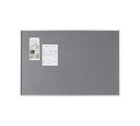 Bi-Office New Generation Grey Felt Notice Board, 90 x 60 cm, Aluminium Frame,Grey,Red,White