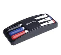 Bi-Office Non Magnetic Eraser with 3 Dry Wipe Markers