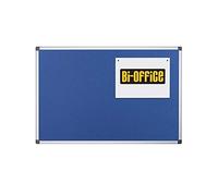 Bi-Office Notice Board Maya, Blue Felt, Aluminium Frame, 105 x 75 cm