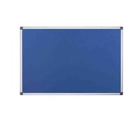 Bi-Office Notice Board Maya, Blue Felt, Aluminium Frame, 240 x 120 cm