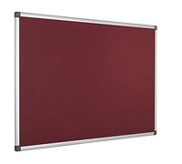 Bi-Office Notice Board Maya, Burgundy Felt, Aluminium Frame, 90 x 60 cm