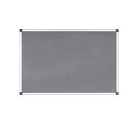 Bi-Office Notice Board Maya, Grey Felt, Aluminium Frame, 105 x 75 cm