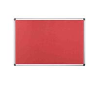Bi-Office Notice Board Maya, Red Felt, Aluminium Frame, 180 x 120 cm