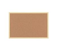 Bi-Office Pastel Cork Noticeboard Yellow Frame 600x400mm MC030011961