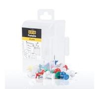 Bi-Office PI0523 Bi-Office Push Pins with Round Heads